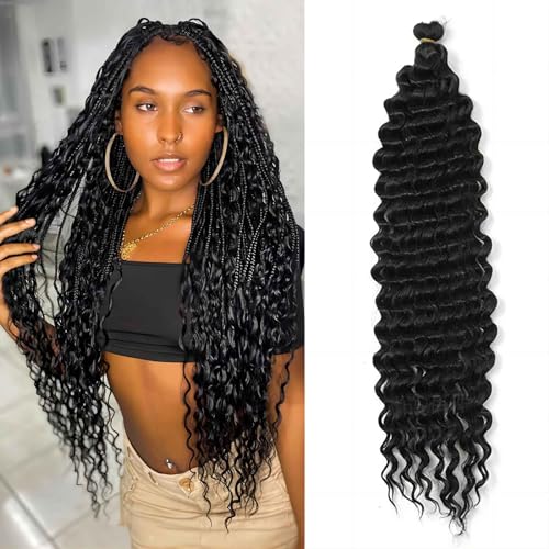 Wondsea 30"/73Cm Ocean Wave Crochet Hair,Passion Twist Hair,Confezioni Di Capelli All'Uncinetto Profonda Torsione Ocean Wave Ricci Trecce All'Uncinett