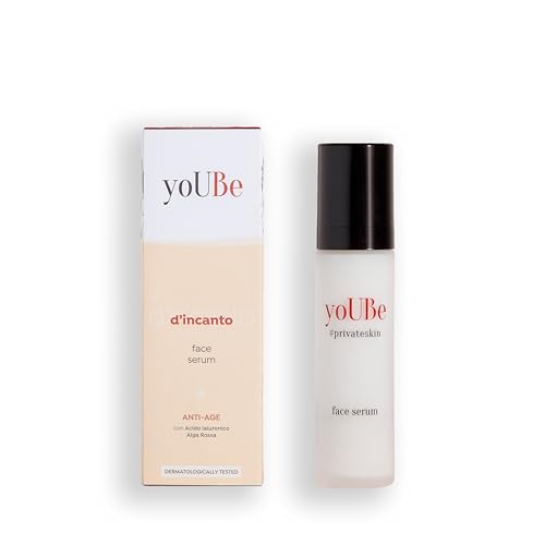 Yoube Siero Viso Anti-Age - D'Incanto - Con Estratto Di Acmella Oleracea Bio, Vitamina E E Acido Ialuronico - Dermatologicamente E Clinicamente Testat