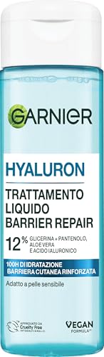 Garnier Hyaluron Barrier Repair Trattamento Liquido, Per Pelli Sensibili, Pelle Visibilmente Idratata E Rimpolpata, Arricchito Con Aloe Vera, Glicerin
