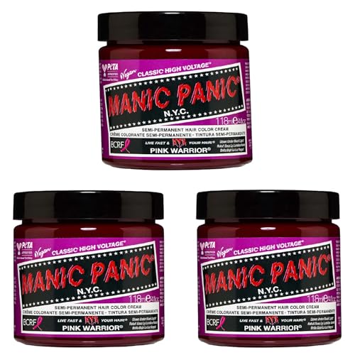 Manic Panic Pink Warrior Senza Crudeltà, Vegano E Vibrante 3 X 118Ml