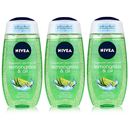 '3 X Nivea Gel Doccia Women "Lemon Grass & Oil – 250 Ml