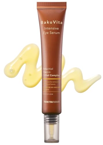 Thankyou Farmer Bakuvita Intensive Eye Serum 30Ml - Alternativa Al Retinolo Bakuchiol, Crema Occhi Alla Vitamina C, Vitamina E, Crema Occhi Coreana Pe