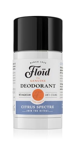 Floïd Deodorant Citrus Spectre (75 Ml), Deodorante Uomo Con Sali Di Magnesio Estratti Dal Mar Morto, Deodorante Per Una Freschezza Duratura, Deodorant