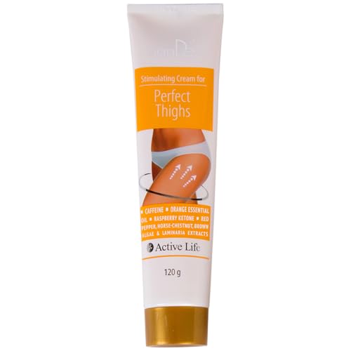 Tiande Active Life 35412-2, Crema Stimolante Per Cosce Perfette Da 120 G, Con Caffeina, Olio D'Arancia Ed Estratti
