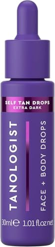 Tanologist Gocce Autoabbronzanti Extra Dark (30 Ml), Ingredienti Naturali E Vegani, Approvato Dai Dermatologi