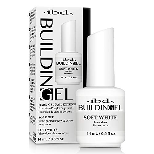 Ibd Building Gel Soft White, Confezione Da 14 Ml, Made In Usa, Gel Strutturante 2 In 1, Per Extension Naturali