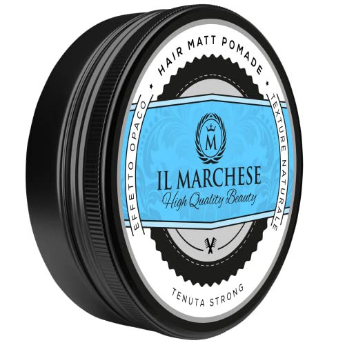 Il Marchese - Crema Morbida Modellante Effetto Cera Capelli Opaca Per Uomo E Donna - Tenuta Media - Pomata Da 100 Ml