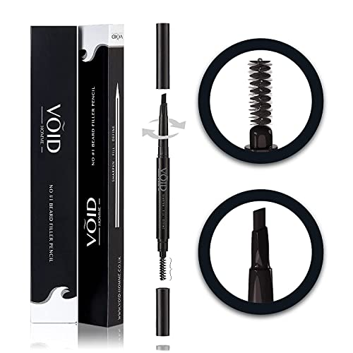 Void Homme Matita Per Barba Uomo (Nero) Penna Impermeabile Di Riempimento, Naturale. Mascara, Beard Filler Pencil