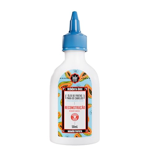 Lola Cosmetics - Be(M) Dita Ghee - Olio Ricostruzione Papaya E Kératina Vegetale - 50Ml - Riparazione Intensiva Per Capelli Danneggiati