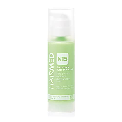 Hairmed, Siero Capelli Ricci N15, Siero Per Capelli Ricci E Mossi Per Ravvivare Lo Styling, Applicazione Rapida Leave-In, Prodotti Per Capelli Ricci P