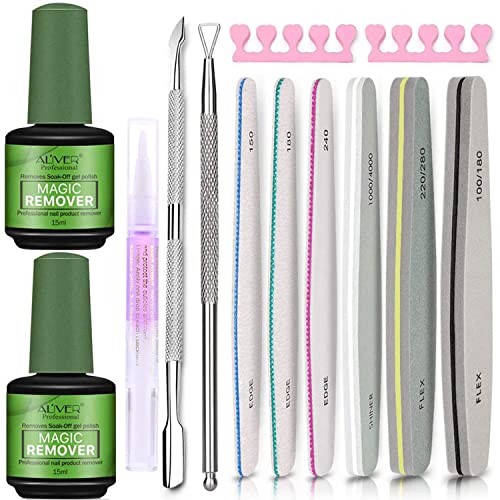 2 Pcs Remover Smalto Semipermanente,Magic Gel Nail Polish Remover, Rimuove Lo Smalto In Gel Soak-Off In 3-5 Minuti,Facile E Veloce Non Danneggia Le Un