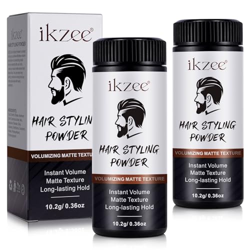 Hair Styling Powder, Texturizing Powder, Polvere Volumizzante Per Capelli, Tenuta Di Lunga Durata, Polvere Opaca Per Capelli Da Uomo 2 Pack