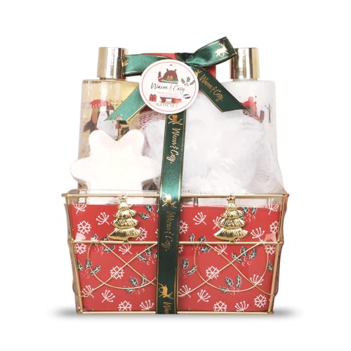 Gloss! | Cofanetto Regalo Per Donna | Set Bagno 5 Pezzi | Profumo Di Vaniglia E Tiglio | Cesto Di Bellezza, Cura E Benessere | Idea Regalo Per Donna,