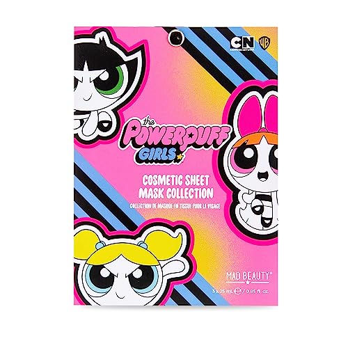 Mad Beauty Powerpuff Girls Face Mask 3Pc Set