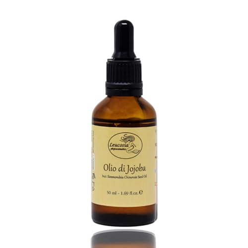 Leucosia Olio Di Jojoba - Olio Di Jojoba Per Capelli, Corpo E Viso - Olio Di Jojoba Puro 100% 50 Ml