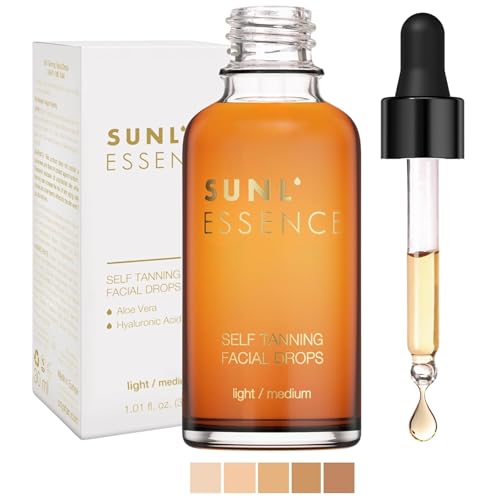 Onyx Sunl'Essence Concentrato Autoabbronzante - Viso Autoabbronzante - Gocce Abbronzanti Da Aggiungere A Una Crema Idratante - Viso Autoabbronzante Se