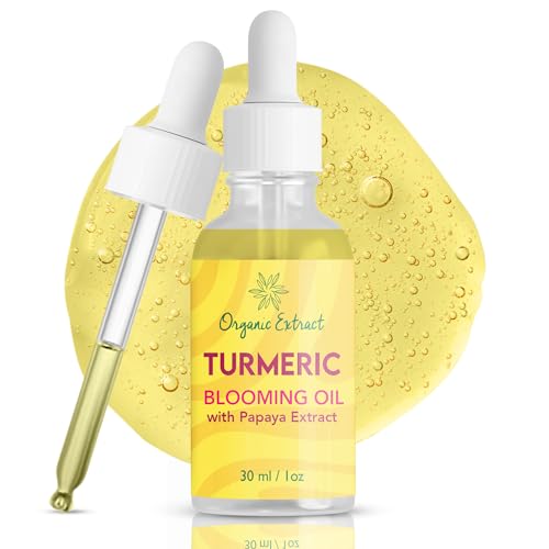 Organic Extract Turmeric Oil For Face & Body - 1 Fl Oz / 30 Ml – Brightening Serum For Dark Circles, Wrinkles, Dark Spots, Hydrates And Nourishes With