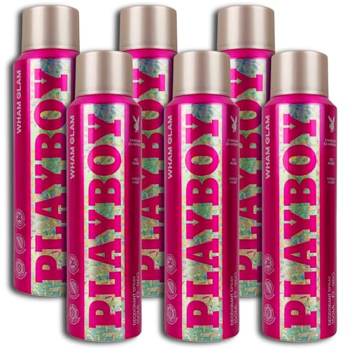 Deodorante Spray Playboy Wham Glam, 6 X 150 Ml