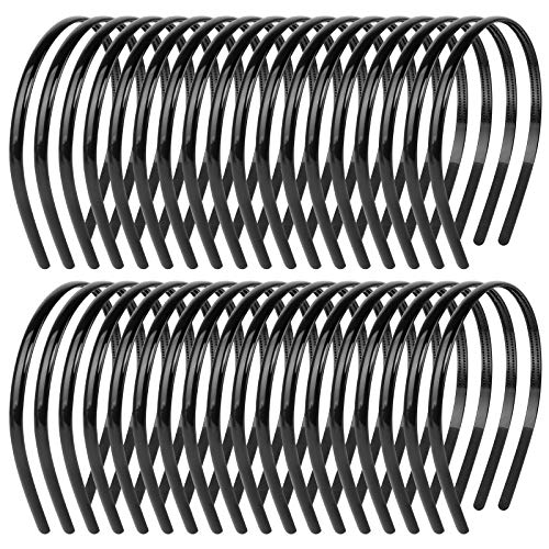 Chudian 36 Pezzi Cerchietti Per Capelli Fascia Capelli In Plastica Cerchietti Denti Fascia Capelli Fai Da Te Fascia Capelli Plastica Nera Per Ragazze