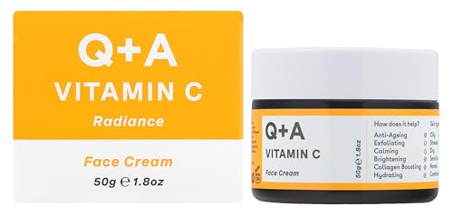 Q+A Crema Viso Vitamin C Radiance - Crema Viso Idratante E Anti-Aging Con Vitamina C Che Stimola Il Collagene Centella Asiatica Che Migliora L'Elastic