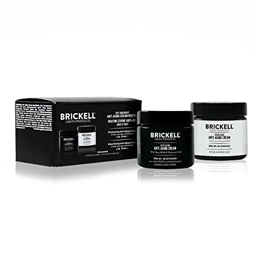 Brickell Men'S Crema Anti-Età Giorno E Notte Di Routine, Naturale E Biologica, Non Profumato
