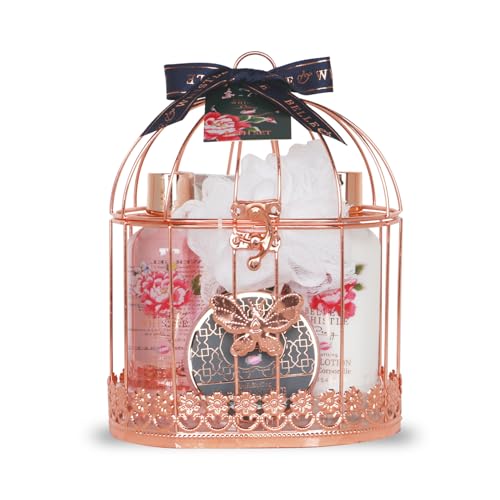 Gloss! - Cofanetto Regalo Donna - Set Bagno 5 Pezzi - Profumo Di Vaniglia E Tiglio - Cesto Bellezza, Cura E Benessere - Idee Regalo Donna Compleanno
