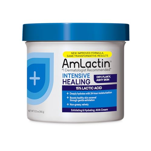Amlactin Crema Idratante Rapid Relief Moisturizing Cream, Crema Idratante, Idratante Per Corpo E Mani Dry Skin – Tubi Da 12 Oz (Imballaggio May Vary)
