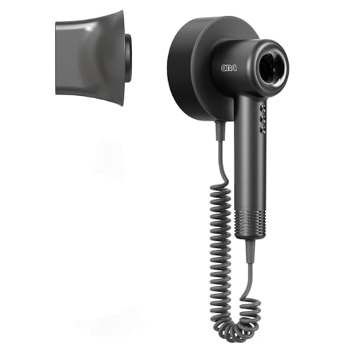 Asciugacapelli Hair Dryer Oba-Hy01Pro: Phone 500 Milioni Ioni Negativi, Brushless 120.000 Rpm, Velocità Flusso D'Aria 75 M/S, 358G, Silenzioso 54 Db,