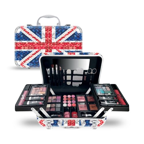 Gloss! Set Regalo - Set Trucco London Diamonds - 50 Pezzi - Confezione Regalo Natale - Idea Regalo Donna - Scatola Per Trucco - Make Up Completo - Tro