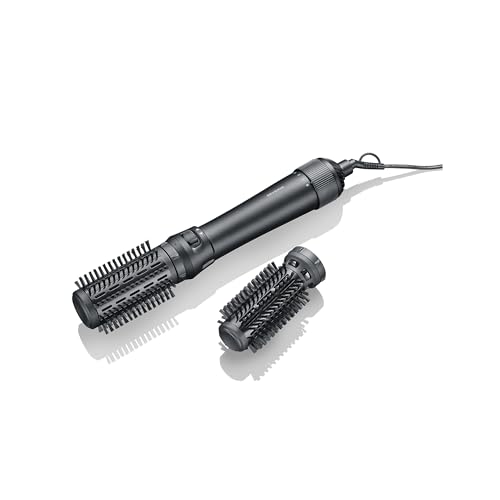 Severin Spazzola Ad Aria Calda Auto-Rotante, Spazzola Per Lo Styling Con Cavo Girevole A 360°, 2 Attacchi, Ceramica Alla Cheratina Per Capelli Sani E