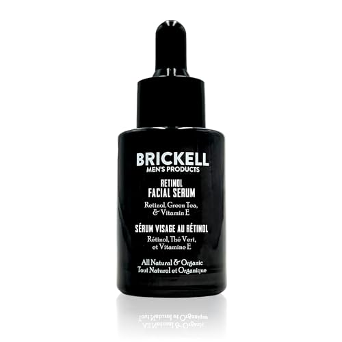 Brickell Siero Al Retinolo Da Uomo Per Rassodare Le Linee Del Viso E Le Rughe Degli Occhi, Siero Per La Cura Della Pelle Del Viso Idratante Profonda P