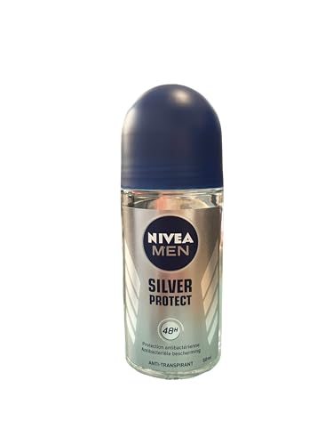 12 X Nivea For Men Deo Uomo Roll On Silver Protect 50 Ml
