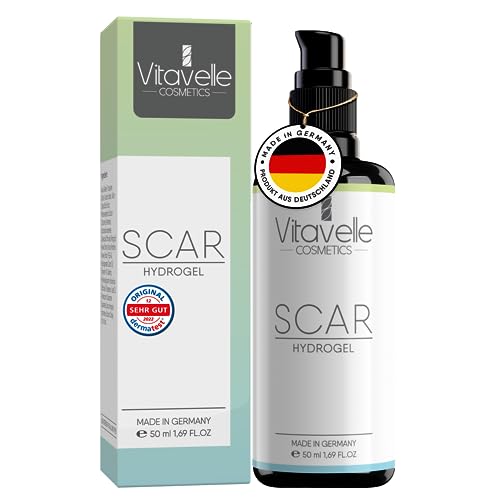 Vitavelle Idrogel Per Cicatrici – Premium Anti Cicatrici – Rimozione Cicatrici Viso – Crema Cicatrici Idratante Popolare Per Smagliature Cicatrici Da 