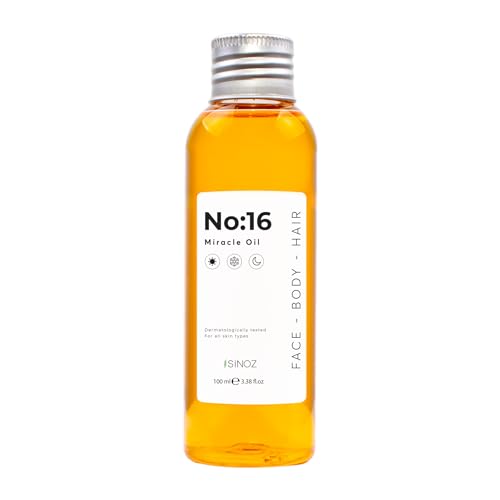Sinoz No:16 Miracle Oil – Olio Per La Cura Del Viso, Dei Capelli E Della Pelle – Cura Della Pelle Del Viso – Idratante Anti Macchie, Invecchiamento –