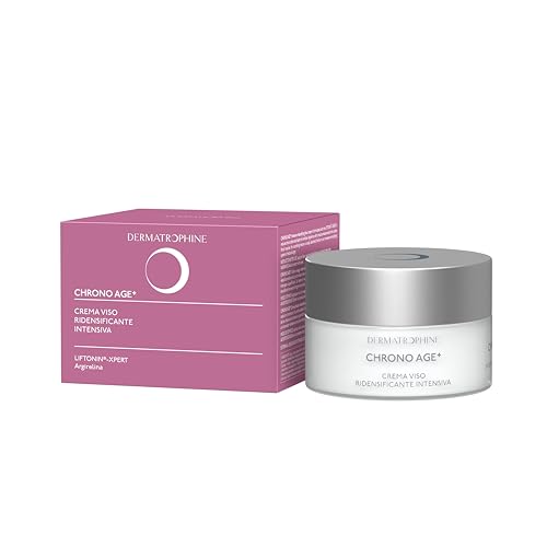 Dermatrophine Pro – Chrono Age - Crema Viso Ridensificante Intensiva - Crema Viso Giorno Antirughe E Idratante All'Acido Ialuronico, Crema Antirughe P