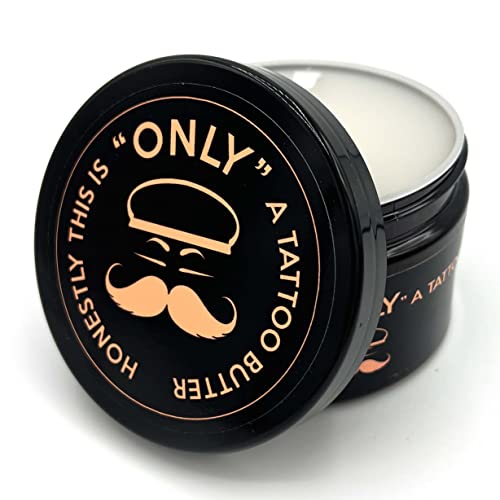 Only - Tattoo Butter - Burro Per Tatuaggi 200Ml Con Burro Di Karitè, Olio Di Mandorle E Vitamina E , Made In Italy