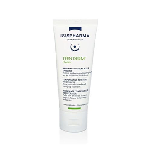 Isispharma Teen Derm Hydra - Crema Idratante Anti-Imperfezioni - Per Pelli A Tendenza Acneica - Burro Di Cacao, Bisabololo - Idrata, Nutre E Lenisce -
