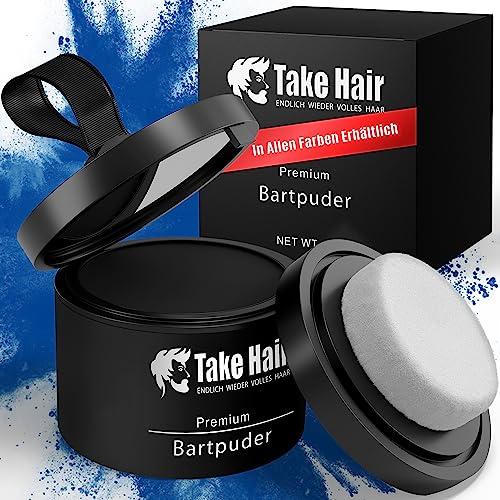 Take Hair Tintura Per Barba I 100% Impermeabile I 4 G Polvere Per Barba Più Piena, Tintura Per Barba, Copertura Grigia, Addensante Per Colorare La Bar
