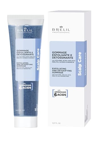Brelil Professional Cura Del Cuoio Capelluto Anti-Forfora, 150 Ml, Esfoliante E Disintossicante Con Azulene, Acido Azelaico, Microsfere Perlite, Perle