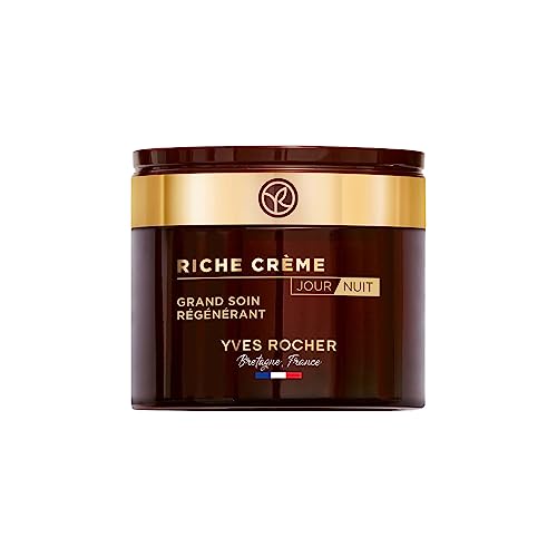 Yves Rocher, Crema Intensiva Per La Cura Del Viso, Giorno E Notte, Confezione Da 75 Ml (Etichetta In Lingua Italiana Non Garantita)Ricostruisce, Rigen
