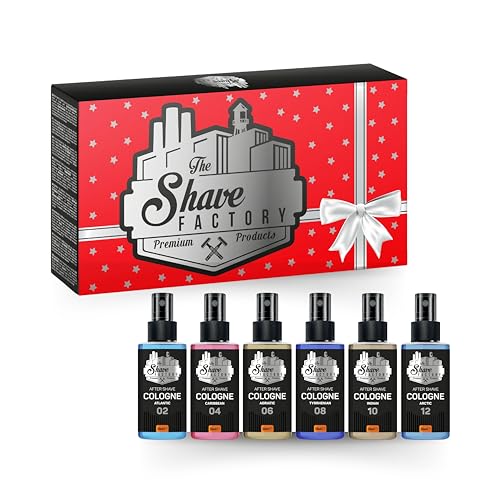 The Shave Factory Oud Aftershave Cologne Gift Set 2 - Dopobarba Rinfrescante E Lenitivo, Nutre La Pelle, Previene Le Irritazioni, Fragranza Classica A