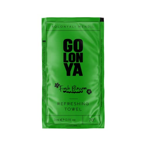 Golonya - Set Di 90 Tovaglioli Rinfrescanti Fresh Blossom - Mix Di Salviettine Profumate - Profumo Floreale - Contenuto 70°