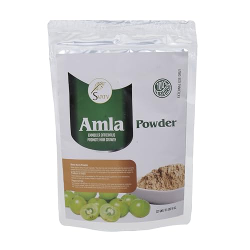 Svatv Amla In Polvere | Emblica Officinalis | Amalaki | Polvere Di Uva Spina Indiana|Cura Dei Capelli | Capelli Forti E Lunghi | Polvere Per La Cresci