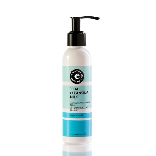 Cocunat - Total Cleansing Milk - Latte Detergente - Deterge In Profondità - Rimuove Il Trucco Resistente All'Acqua - Non Irrita - Tutti I Tipi Di Pell