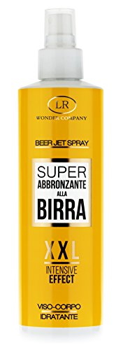 Hollywood Beer Jet Spray Xxl, Super Abbronzante E Idratante Alla Birra Viso & Corpo (200 Ml) - Wonder Company