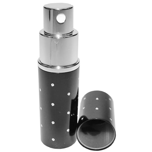 Fantasia 46164 - Vaporizzatore Tascabile, 9 Cm, 10 Ml, Colore: Nero Con Pois Argentati