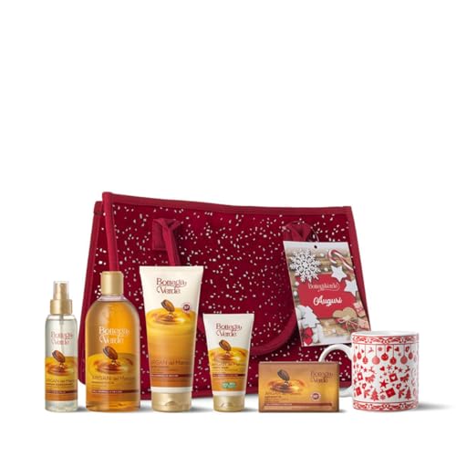 Bottega Verde - Velvet Shopping Bag Argan - Bagnodoccia, Latte Corpo, Crema Mani, Deodorante, Saponetta, Mug E Borsa