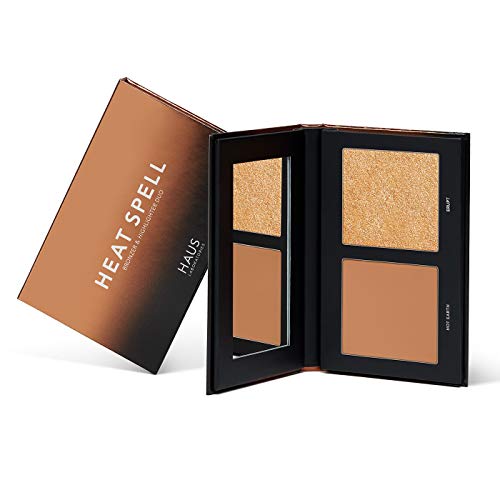 Haus Laboratories By Lady Gaga: Heat Spell Bronzer & Highlighter Duo, Terra Abbronzante Opaca In Polvere & Illuminante Viso, In Diverse Tonalità, Radi