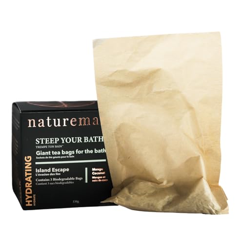 Naturemary Hydrating Steep Your Bath Island Escape - Moisturizing Bath Soak For Dry Skin - Bath Tea Rich In Minerals - Mango Coconut - 150 G