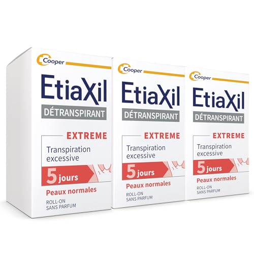 Etiaxil - Distraspirante - Trattamento Sudorazione Eccessiva - Ascelle - Pelle Normale - Roll-On - 15 Ml - Confezione Da 3